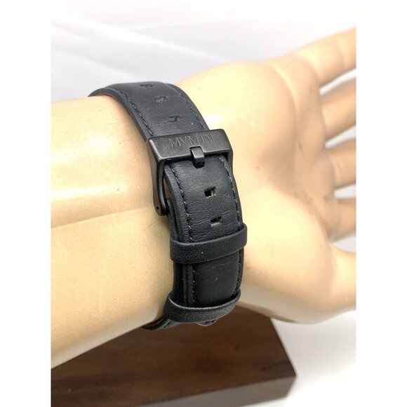 MVMT Men's Watch Quartz 28000088-D Legacy Slim Panther Black Dial Leather 42mm - Picture 9 of 13